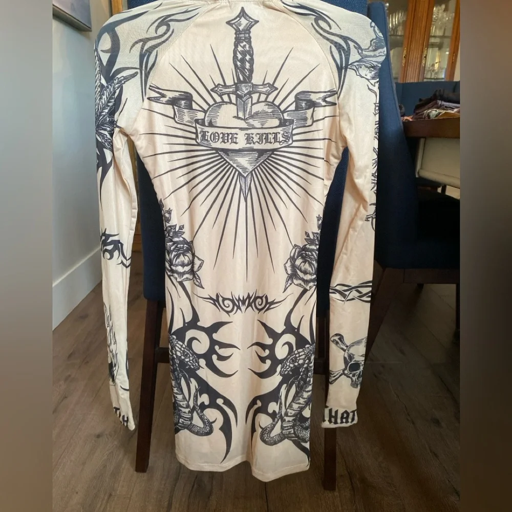 Current Mood Tattoo Dress - Picture 3 of 3